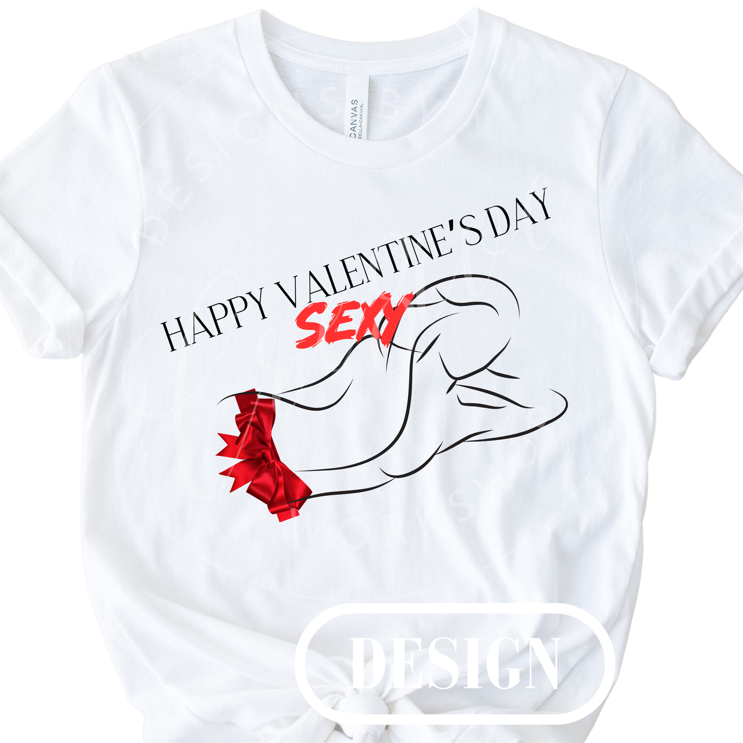 Happy Valentine's Sexy Day PNG Design