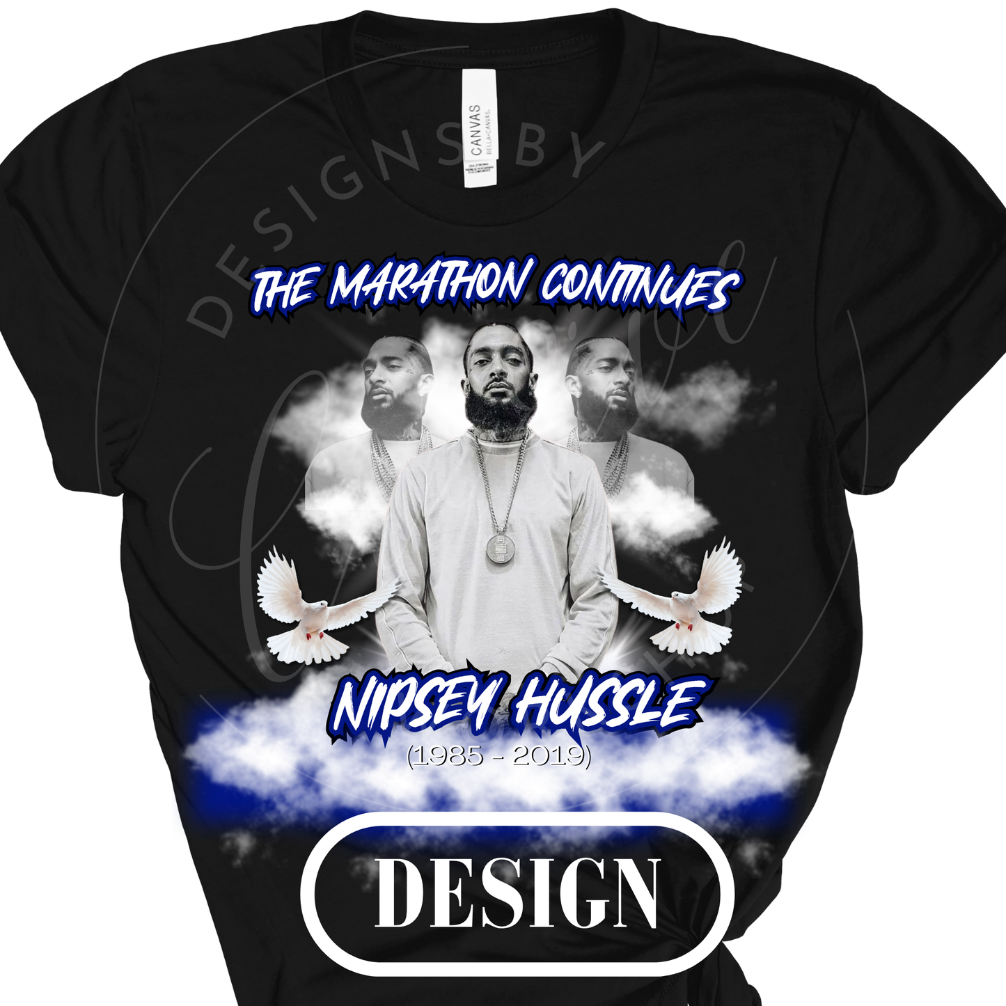 Nipsey Hussle Memorial PNG Design