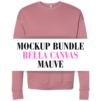 Bella Canvas Mauve Sweatshirt Mockup Bundle
