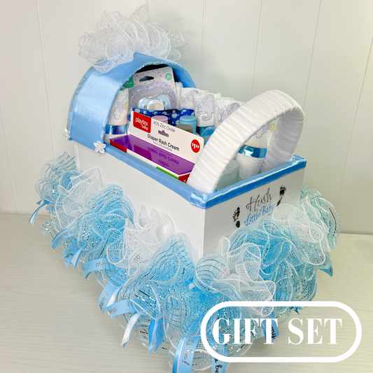 26PC Blue & White Baby Shower Gift