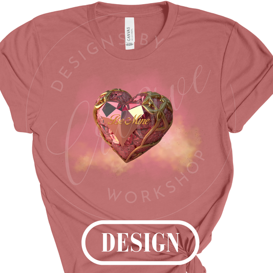 Be Mine Valentines PNG Design
