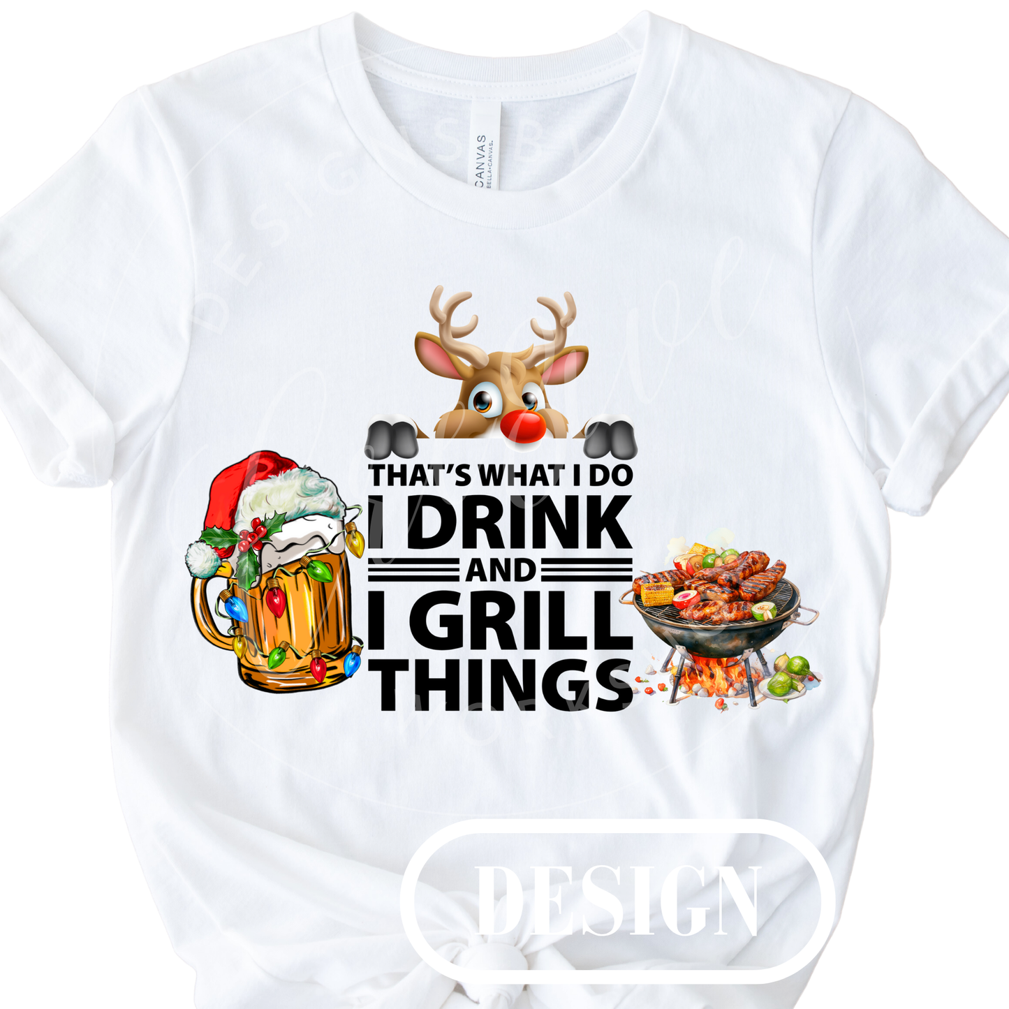 BBQ Grill Master Christmas PNG Design