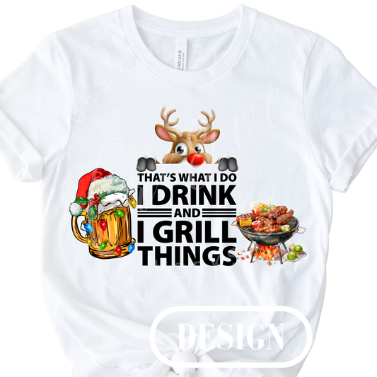 BBQ Grill Master Christmas PNG Design