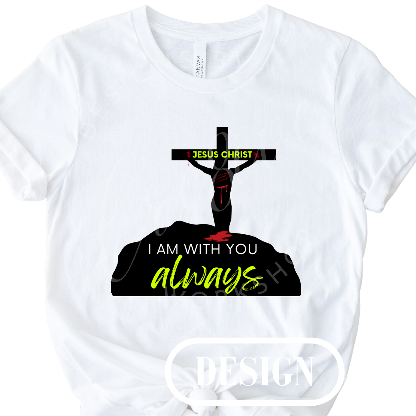 I Am With You Always Jesus PNG Design