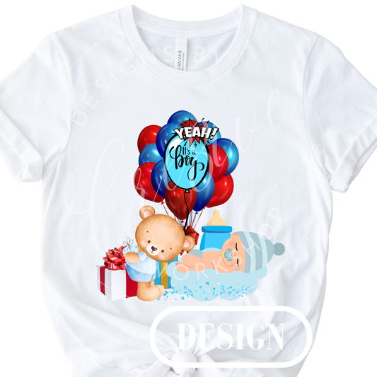 It's A Boy Gender Reveal PNG Design