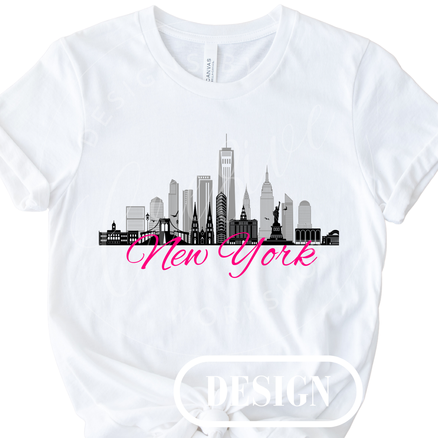 New York Skyline PNG Design
