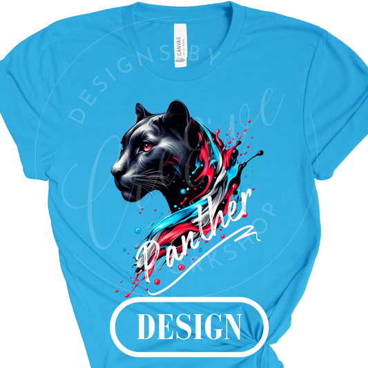 Black Panther Animal PNG Design