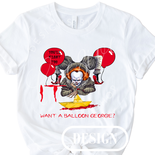 Penny Wise IT Clown PNG Design