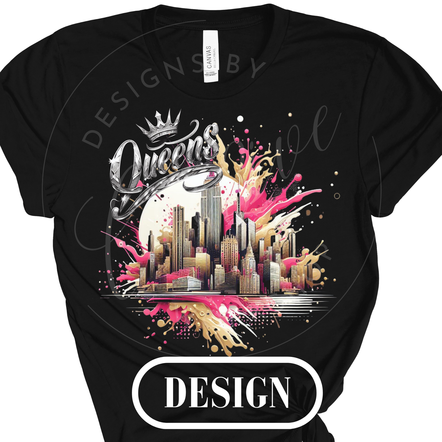 Queens New York PNG Design