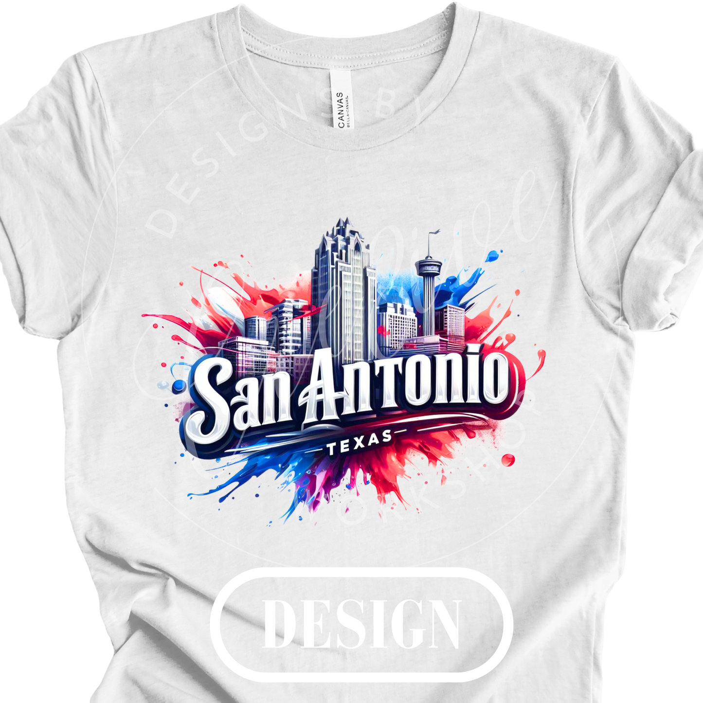 San Antonio Skyline PNG Design