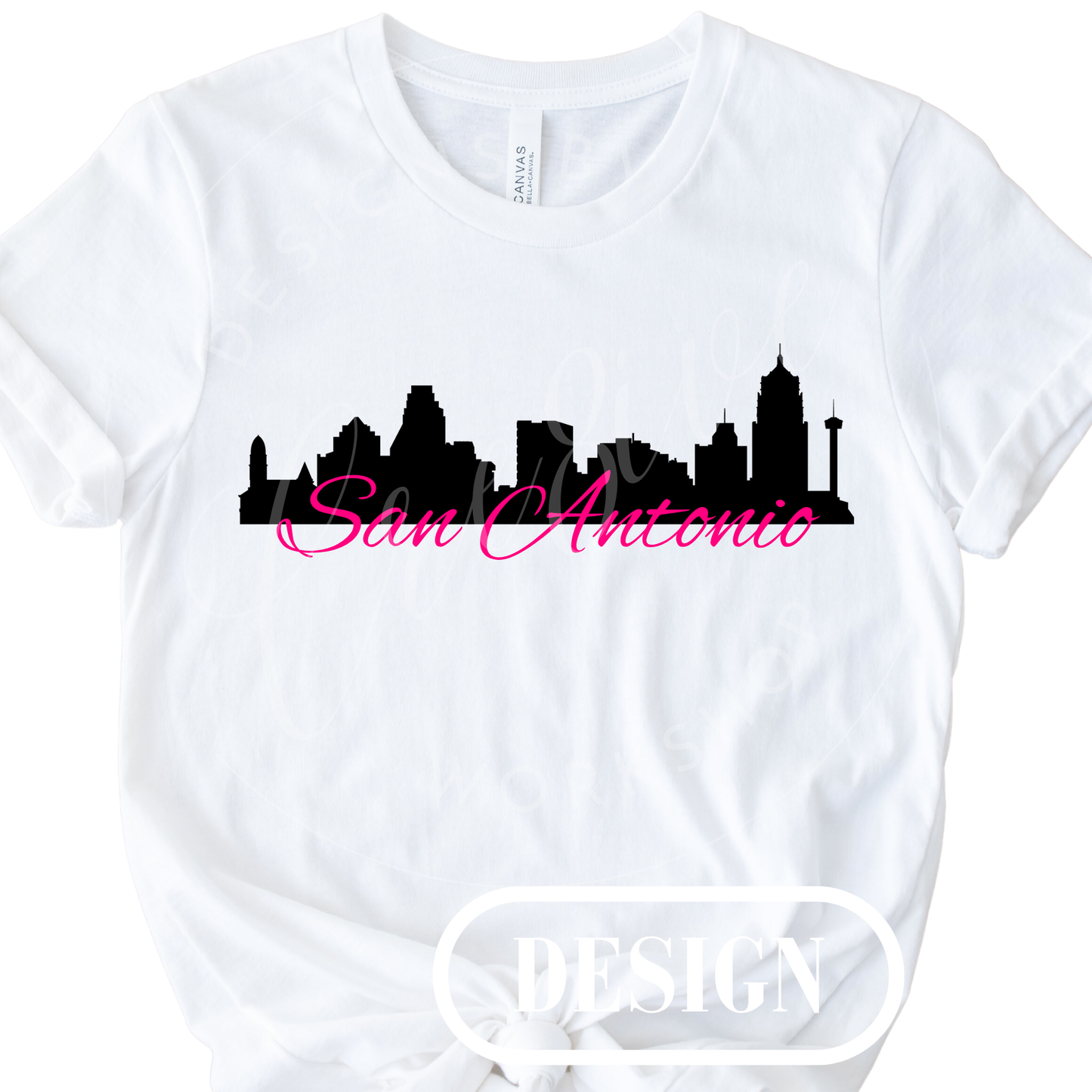 San Antonio Cityscape PNG Design
