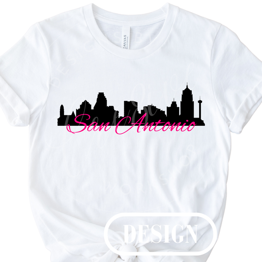 San Antonio Cityscape PNG Design