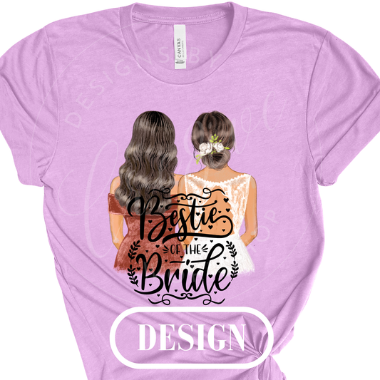 Bestie Of The Bride PNG Design