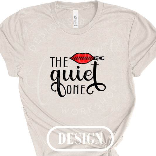 The Quiet One PNG Design