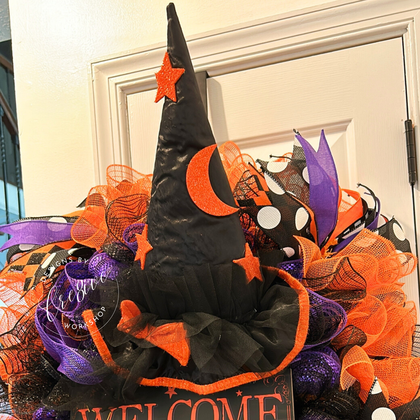 Welcome My Pretties Halloween Wreath
